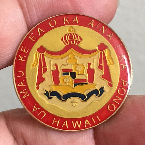 Vintage Jewelry Hawaii Coat Of Arms Pin Poshmark